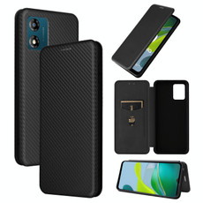 For Motorola Moto E13 4G Carbon Fiber Texture Flip Leather Phone Case(Black) For Motorola Moto E13 4G Carbon Fiber Texture Flip Leather Phone Case(Black)