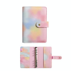 A5 PU Leather Macaron Notebook Symphony Pearl Paper Loose-leaf Cash Budget Book(Pink) A5 PU Leather Macaron Notebook Symphony Pearl Paper Loose-leaf Cash Budget Book(Pink)