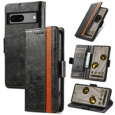 For Google Pixel 7A CaseNeo Splicing Dual Magnetic Buckle Leather Phone Case(Black) For Google Pixel 7A CaseNeo Splicing Dual Magnetic Buckle Leather Phone Case(Black)