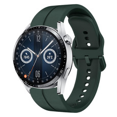 For Huawei Watch GT3 42mm 20mm Loop Silicone Watch Band(Dark Green) For Huawei Watch GT3 42mm 20mm Loop Silicone Watch Band(Dark Green)
