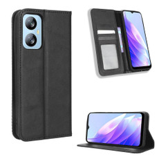 For Blackview A52 Magnetic Buckle Retro Texture Leather Phone Case(Black) For Blackview A52 Magnetic Buckle Retro Texture Leather Phone Case(Black)