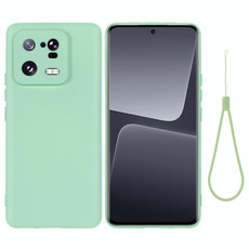 For Xiaomi 13 Pro Pure Color Liquid Silicone Shockproof Phone Case(Green)