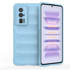 For Xiaomi Redmi K60 Pro Magic Shield TPU + Flannel Phone Case(Light Blue) For Xiaomi Redmi K60 Pro Magic Shield TPU + Flannel Phone Case(Light Blue)