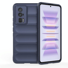 For Xiaomi Redmi K60 Magic Shield TPU + Flannel Phone Case(Dark Blue) For Xiaomi Redmi K60 Magic Shield TPU + Flannel Phone Case(Dark Blue)