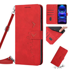 For Xiaomi Redmi Note 12 Pro+ Global / Note 12 Explorer Skin Feel Heart Pattern Leather Phone Case with Lanyard(Red) For Xiaomi Redmi Note 12 Pro+ Global / Note 12 Explorer Skin Feel Heart Pattern Leather Phone Case with Lanyard(Red)