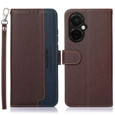 For OnePlus Nord CE 3 Lite KHAZNEH Litchi Texture Leather RFID Phone Case(Brown)