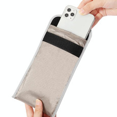 6.5 inch Anti-radiation RFID Signal Shielding Anti-location Mobile Phone Bag