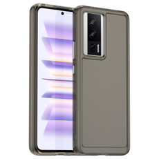 For Xiaomi Redmi K60 Pro Candy Series TPU Phone Case(Transparent Grey)