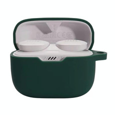 For JBL T230NC TWS Wireless Earphone Silicone Protective Case(Dark Green)
