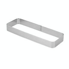 BN1006 Stainless Steel Mousse Circle Thickened Perforated Cake Mold DIY Baking Tools, Specification: Rectangle 4.3 inches