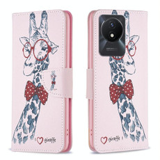 For vivo Y02 4G Drawing Pattern Leather Phone Case(Deer)