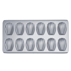 BM1067 Shell Shaped Non-stick Cake Mold Kitchen Biscuit Pan Baking Mold, Specification: Silver Thicken