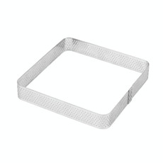 BN1006 Stainless Steel Mousse Circle Thickened Perforated Cake Mold DIY Baking Tools, Specification: Square 3.9 inches