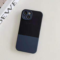 For iPhone XR 3 in 1 Liquid Silicone Phone Case(Black + Grey)