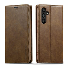 For Samsung Galaxy A54 5G LC.IMEEKE RFID Anti-theft Leather Phone Case(Brown)