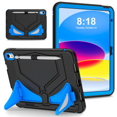 For iPad 10th Gen 10.9 2022 Silicone + PC Shockproof Protective Tablet Case(Black+Blue)