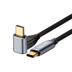 For Steam Deck Gen2 100W USB-C/Type-C Male to USB-C/Type-C Male Stereo Curved Data Cable, Length:1m