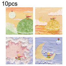 H034 10sets Tear-off Memo Pad Message Memo Handbook Decorative Stickers(Star Little Prince Series Random)