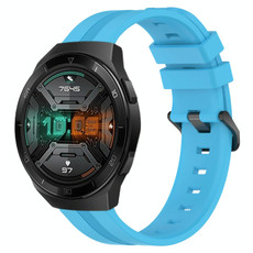 For Huawei Watch GT 2E 22mm Concave Striped Slicone Watch Band(Sky Blue) For Huawei Watch GT 2E 22mm Concave Striped Slicone Watch Band(Sky Blue)
