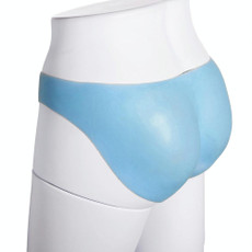 LSR1790 Sexy Silicone Buttock Enhancement Pants Traceless Fake Buttocks, Size: XL(Ice Blue)