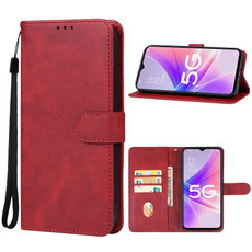 For OPPO A56s Leather Phone Case(Red)