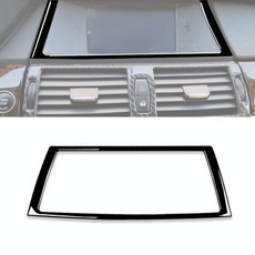 Car Navigation Frame Decorative Sticker for BMW X5 E70 2008-2013 / X6 E71 2009-2014, Left and Right Drive Universal(Black)