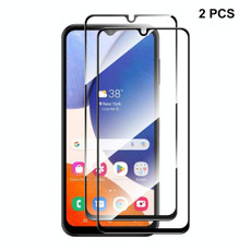 For Samsung Galaxy A14 5G 2pcs ENKAY Hat-Prince Full Glue 0.26mm 9H 2.5D Tempered Glass Full Film