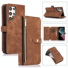 For Samsung Galaxy S23 Ultra 5G Dream 9-Card Wallet Zipper Bag Leather Phone Case(Brown) For Samsung Galaxy S23 Ultra 5G Dream 9-Card Wallet Zipper Bag Leather Phone Case(Brown)
