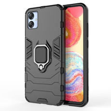 For Samsung Galaxy A04e 4G Shockproof PC + TPU Phone Case with Magnetic Ring Holder(Black) For Samsung Galaxy A04e 4G Shockproof PC + TPU Phone Case with Magnetic Ring Holder(Black)