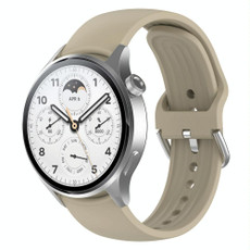 For Xiaomi Watch S2 22mm Solid Color Silicone Watch Band(Ivory White) For Xiaomi Watch S2 22mm Solid Color Silicone Watch Band(Ivory White)