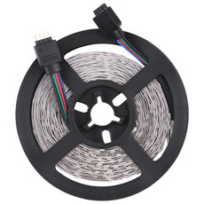 Smart Bluetooth APP Control Bare Board 2835 SMD RGB LED Rope Light, 60 LED/m, Length: 5m, 12V 2A 100-240V(UK Plug)