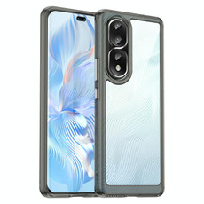For Honor 80 Pro 5G Colorful Series Acrylic + TPU Phone Case(Transparent Grey)