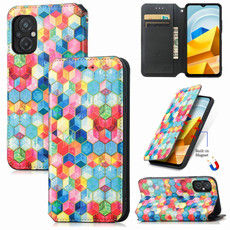 For Xiaomi Poco M5 CaseNeo Colorful Magnetic Leather Phone Case(Magic Space) For Xiaomi Poco M5 CaseNeo Colorful Magnetic Leather Phone Case(Magic Space)