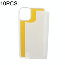 For iPhone 13 Pro 10pcs Thermal Transfer Glass Phone Case(White)