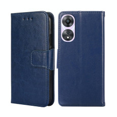 For OPPO A58 5G Crystal Texture Leather Phone Case(Royal Blue) For OPPO A58 5G Crystal Texture Leather Phone Case(Royal Blue)