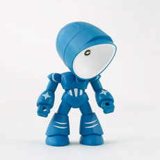9622 LED Mini Foldable Cartoon Policeman Night Light Desktop Magnetic Desk Lamp(Blue)