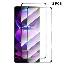 For Xiaomi Redmi Note 12 Pro+ 2pcs ENKAY Full Glue 0.26mm 9H 2.5D Tempered Glass Full Film