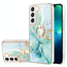 For Samsung Galaxy S23+ 5G Electroplating Marble IMD TPU Phone Case with Ring Holder(Green 003) For Samsung Galaxy S23+ 5G Electroplating Marble IMD TPU Phone Case with Ring Holder(Green 003)