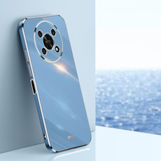 For Honor X30 XINLI Straight 6D Plating Gold Edge TPU Shockproof Case(Celestial Blue) For Honor X30 XINLI Straight 6D Plating Gold Edge TPU Shockproof Case(Celestial Blue)