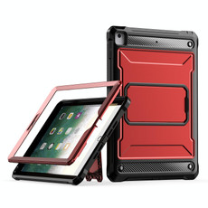 For iPad 9.7 2017/2018 Explorer PC + TPU Tablet Protective Case(Red)