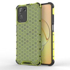 For Realme 10 Pro+ 5G Honeycomb Shockproof Phone Case(Green) For Realme 10 Pro+ 5G Honeycomb Shockproof Phone Case(Green)