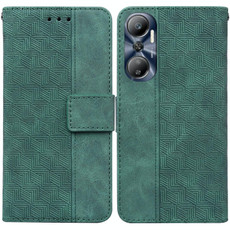 For Infinix Hot 20 Geometric Embossed Leather Phone Case(Green) For Infinix Hot 20 Geometric Embossed Leather Phone Case(Green)