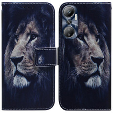 For Infinix Hot 20 Coloured Drawing Flip Leather Phone Case(Lion)