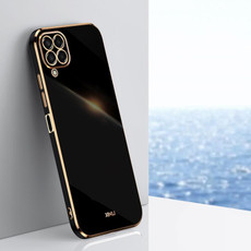 For Samsung Galaxy M53 5G XINLI Straight Edge 6D Electroplate TPU Phone Case(Black)
