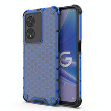 For OPPO A97 5G Honeycomb Phone Case(Blue)