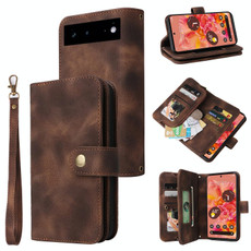 For Google Pixel 6 Pro Multifunctional Card Slot Zipper Wallet Leather Phone Case(Brown) For Google Pixel 6 Pro Multifunctional Card Slot Zipper Wallet Leather Phone Case(Brown)
