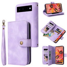 For Google Pixel 6 Multifunctional Card Slot Zipper Wallet Leather Phone Case(Purple) For Google Pixel 6 Multifunctional Card Slot Zipper Wallet Leather Phone Case(Purple)