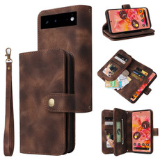 For Google Pixel 6 Multifunctional Card Slot Zipper Wallet Leather Phone Case(Brown) For Google Pixel 6 Multifunctional Card Slot Zipper Wallet Leather Phone Case(Brown)