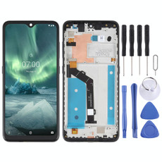 Original LCD Screen For Nokia 7.2 / 6.2 Digitizer Full Assembly with Frame(Black)