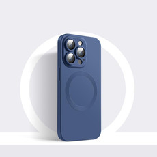 For iPhone 14 Pro Max CD Texture MagSafe Liquid Silicone Phone Case(Midnight Blue) For iPhone 14 Pro Max CD Texture MagSafe Liquid Silicone Phone Case(Midnight Blue)